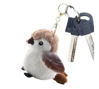 Genérico de Peluche de gorrión, Llavero de Peluche - Llavero Decorativo Realista de gorrión,Peluches de Animales Suaves, Lindo Colgante de Bolso para Mochila, Carteras, Bolsos de Mensajero