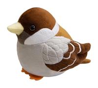 genérico de peluche de pájaro - Decoración de dormitorio para muñeca realista y linda - gorrión relleno de animales de peluche para adolescentes, dormitorio, sofá, cama, dormitorio, coche
