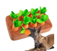 Generico de peluche de zanahoria para perros - Algodón y peluche 22,5 - 28,5 x 17 x 6 cm | Zanahoria interactiva rellena para perros | Juego de hedor animal para adiestramiento y aburrimiento
