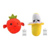 Genérico De Peluche Interactivo,Decoración Divertida y Sensible al Tacto,Muñeco Peluche con Forma De Fruta Musical | para Niñas Pequeñas Y Amigas, Salón, Escuela, Viaje Y Dormitorio