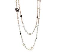 Genérico De Perlas - Accesorio De De Aleación De Cuentas De Imitación De Joyería De Cadena Larga De Suéter | Elegante En Capas Para Mujer, Traje De Otoño E Invierno, Estilo, Regalo Llamativo