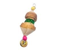 Generico De Perroquet À Oiseaux, À Mastication Des Oiseaux En Bois, Supplies De Morsure De Perruche De Gueule, Interactive Wooden Parrot Cage Toying Toys For Casques