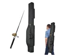 Generico de pesca | Plegable Oxford Pole Storage Holder - with Haandle And Adjustable Shoulder Straap Fishing Reel Bag - for Reel Men Boys Kayak Boat Saltwater Outdoor Trout Bass Catfishs