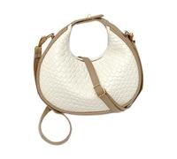 Genérico de piel - con silueta curva de luna, estilo informal, minimalista, para uso diario, organizador de textura suave | Para uso femenino, ideal para la oficina y viajes de