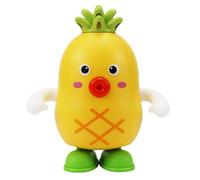 Genérico De Piña - Lindo Peluche De Frutas Blanda con Cara Sonriente, Muñeca Interactiva | Equipo De Aprendizaje Musical Sensorial Eléctrico Animado, Regalo De Movimiento De Piña Portátil con