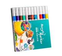 Genérico de pintura de colores, marcadores de pintura para niños - Pluma fina para rupestre,Suministros de arte, colores para manualidades, impermeable, de secado rápido para papel, cerámica, piedras
