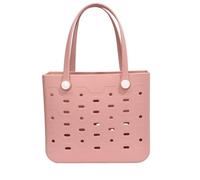 Generico de playa, de playa, de mano de EVA transpirable con diseño de agujeros para la - de viaje portátil ligera de gran capacidad para mujeres y mujeres, Rosa, riferimento