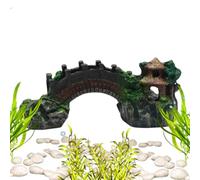 Genérico de Puente de para Acuario, decoración compacta de Resina para pecera de 5,31x2,17x2,36 Pulgadas, Estructura Artificial Resistente | Mejora Elegante del hábitat acuático para pecera de tort