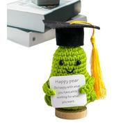 Genérico de Rana de Punto - Juguete de de Ganchillo Hecho a Mano, Animal de Suave | Mini de Felpa de graduación, de Ganchillo de Apoyo Emocional, Regalo para Amigos con TOG