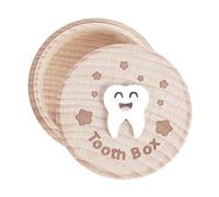 Genérico De Recuerdos De Dientes | De Almacenamiento De Dientes Perdidos De Madera - De Colección De Cabello Perdido Para Bebés Niños Niñas Cumpleaños Memorial Madre Padre Excelencia Y Artesanía