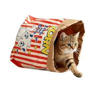 Genérico De Saco Arrugado para Gatos | Saco De Papel Arrugado Portátil | De para Gatitos De Habitación Grande | Gatito Perros Pequeños Viaje Al Aire Libre Coche Camping Escritorio Mesita De