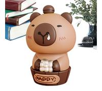 Genérico de salpicadero de Coche, Juguete Solar Capybara para vehículo, Accesorio Decorativo para vehículo de Oficina, casa, Camping Road Trip