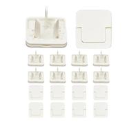 Genérico De Seguras para Niños: Protectores De Reutilizables Seguros para Niños, Protectores De A Prueba De Bebés, Protector Eléctrico De Cubierta De Enchufe De 10 Piezas |