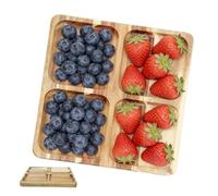 Genérico De Servir Compartimentado | s Cuadrados Vintage De Fiesta - Fuente Para Frutas Y Verduras En Fiestas,Para Sushi Aperitivos Postre Tarta Hogar Camping Vacaciones Bodas Reuniones