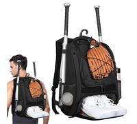 Genérico de Softbol,Mochila de Béisbol | Mochila de béisbol para niños con Compartimento para Zapatos - de béisbol Juvenil de Gran Capacidad, de Bate de para Concurso, Adultos, murciélagos, Zap