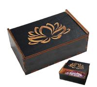 Genérico de Tarot, de Cartas de Tarot de Madera | Organizador de de Madera - de baratijas vintage, joyero de madera pequeña, multifuncional vintage para cartas de tarot, baratijas