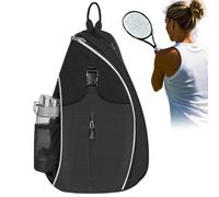 Generico de tenis, al aire libre Fitness Training Shoulder Bag, Large Capacity Pickleball Sling Backpack Men and Women, Badminton Racquet Organizer Versatile Ideal for Sports, Travel, Gym