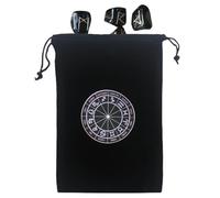 Genérico de Terciopelo para Tarot para Cartas, Dados y Joyas - con Cordón Suave Reutilizable 12 x 17,5 cm - Protección Almacenamiento Ideal para Tarot, Accesorios místicos y Regalos