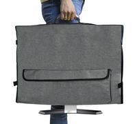 Genérico de Transporte para Monitor - de Viaje Protectora para Pantallas de 27 Pulgadas con Forro de Terciopelo Suave, Bolsillos Múltiples | Maletín Acolchado Antigolpes Par PC Teclado Ratón