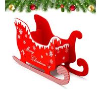 Generico de Trineo de Navidad - Gran de Trineo de Papá Noel para la decoración de al Aire Libre y en Interiores para Porche y césped | para casa de Vacaciones