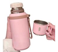 Generico De viaje de acero inoxidable - Vaso aislado de 500 ml, térmico portátil, ligero, de doble pared al vacío para ciclismo, correr, deportes al aire libre desplazamiento Home Of