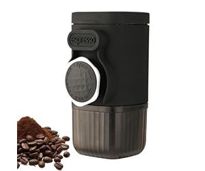 GENERICO de viaje - Máquina de café de viaje - Máquina de la escringa para coche, cojín para camping, camping de alta presión en 30 - 45 segundos, con tecnología que se bloquea en RIC