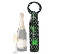 Genérico de Viaje para Portabotellas de Vino,Bolso de Viaje para Copas con Rhinestones Incrustados | De Malla para Botella De Vino | para Picnic Playa Fiesta Boda Reuniones Familiares Banquetes