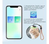 Genérico De Video | Altavoz Digital De Decoración para El Hogar De 6.86 Cm,Bola Decorativa con Reproductor De Video - para Uso En Escritorio, Cumpleaños, Hogar, Mesa, Familia, Navidad, Dormitorio