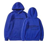 Genérico Dear Person Behind Me Hoodie Sweatshirt, You Are Enough Hoodie Sweatshirt, to The Dearperson Behind Me (Blue1,XXL)