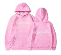 Genérico Dear Person Behind Me Hoodie Sweatshirt, You Are Enough Hoodie Sweatshirt, to The Dearperson Behind Me (Pink2,XXL)