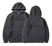 Genérico Dear Person Behind Me Hoodie Sweatshirt, You Are Enough Hoodie Sweatshirt, to The Dearperson Behind Me (Gray3,S)