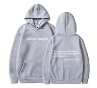 Genérico Dear Person Behind Me Hoodie Sweatshirt, You Are Enough Hoodie Sweatshirt, to The Dearperson Behind Me (Gray2,M)