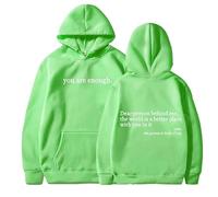 Genérico Dear Person Behind Me Hoodie Sweatshirt, You Are Enough Hoodie Sweatshirt, to The Dearperson Behind Me (Green2,XXL)