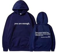 Genérico Dear Person Behind Me Hoodie Sweatshirt, You Are Enough Hoodie Sweatshirt, To The Person Behind Me Hoodie (S,27)