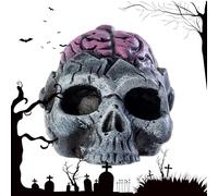 Genérico Death Whistle - Aztec Death Whistle | Wilderness Survival Whistla | Halloween Whistla | Scary Brain Design Prank Warning Tool for Youth Photo Prop Camping Hiking Nighttime Haunted House