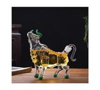 Genérico Decantador de Vino Bull Whiskey, Recipiente de Vidrio, Sellado a Prueba de Polvo, dispensador de saborizante de Whisky, Set de Regalo Zodiac (250 ml/8,5 oz)