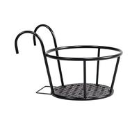 Genérico Deck Railing Plant Hanger - Iron Balcony Planter Stand Weather Resistant Metal Railing Planter Rack For Deck Patio Porch Window Sill Garden Terrace Indoor Outdoor