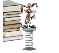 Genérico Decoración Bondissant para salpicadero - Conejo Acrílico 2D para Coche | Animal de Resorte Plano para Camión Taxi Sedán Minivan Cumpleaños Housewarming