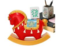 Genérico Decoración China Año Nuevo Caballo 2026 | Figura de Oficina de Resina China, Vintage De Caballo Basculante | para Escuelas Oficinas Cafés Librerías Salón Festival