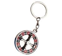 Genérico Decoración Colgante de Metal Llavero de Ruleta para Bolsos y Libros, Diseño Creativo y Funcional para Uso Diario y Obsequio