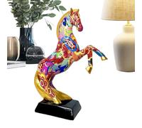 Genérico Decoración de Caballo | Decoración Hogar Escultura Animal | Figura de Arte De Caballo | para Sala De La Habitación La Mesa El Estante Los Armarios Las Bibliotecas La Entrada