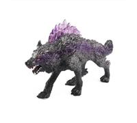 Generico Decoración de coche, juguete modelo lobo sombra, adornos de PVC lobo, juguete educativo simulación animales modelo, figuras de acción para juguetes para niños, niños