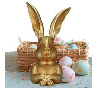 Generico Decoración de conejo de Pascua | Escultura animal de Pascua - Escultura de conejo Ti Decoración de primavera | para salón, dormitorio, estudio, habitación bimbi, mesilla de noche, estante,