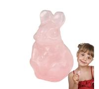 Generico Decoración de conejo: figura de conejo en, de temporada portátil | Accesorio decorativo para el hogar para cumpleaños, vacaciones, , ocasiones especiales