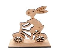 Genérico Decoración de Conejos,Figura Conejo Madera | Pequeñas Figurillas de Conejo para Escritorio Escultura,para Estante Escritorio Oficina Sala de Estar Dormitorio Alféizar