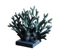 Generico Decoración de coral de resina 7.09 Coastal | Escultura sintética - Estatua de coral artificial realista náutica para sala de estar, sala de estar, sala de baño, estatua inspirada en el centro