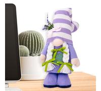 Genérico Decoración De De Primavera - Juguetes De Morado, Gnomos De Lavanda Enano Suave Muñeca De Felpa Sin Rostro, Decoración De Bandeja Escalonada Decoracións del Hogar | Figura De Peluche