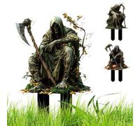 Genérico Decoración De Estacas De Jardín para Halloween | Estacas Decorativas de Jardín para la Decoración de Halloween | Suministros Fiesta Terrorífica Patio Senderos