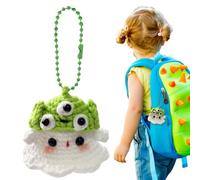 Genérico Decoración de Halloween de ganchillo, fantasma de ganchillo Positivo | Lana suave de punto de un fantasma positivo, juguete creativo único de lana suave, fantasma de punto de ganchillo, para