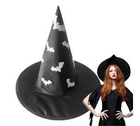 Genérico Decoración De Halloween De Sombrero De Brujas - Hombo De Brujas Negras, Adorno De Sombrero De Brujas Accesorios De Disfraces De Halloween | Mujeres Festivo De Cosplay Decoración De Temporada